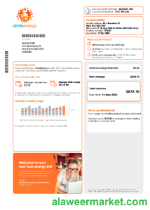 Alinta energy gas utility business bill, page 1, SCR